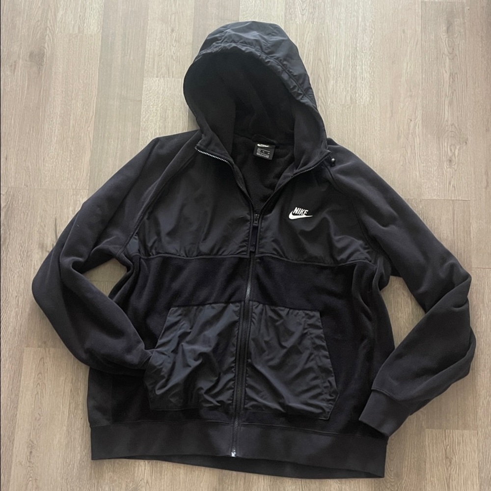 Nike Men's XL Black Full zip-up Jacket hoodie